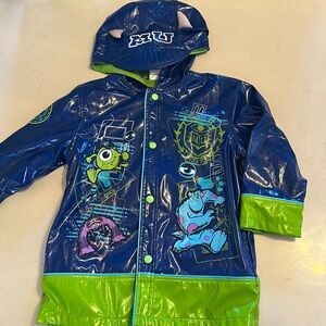 Disney Monster University Kids Rain Coat- Size 4